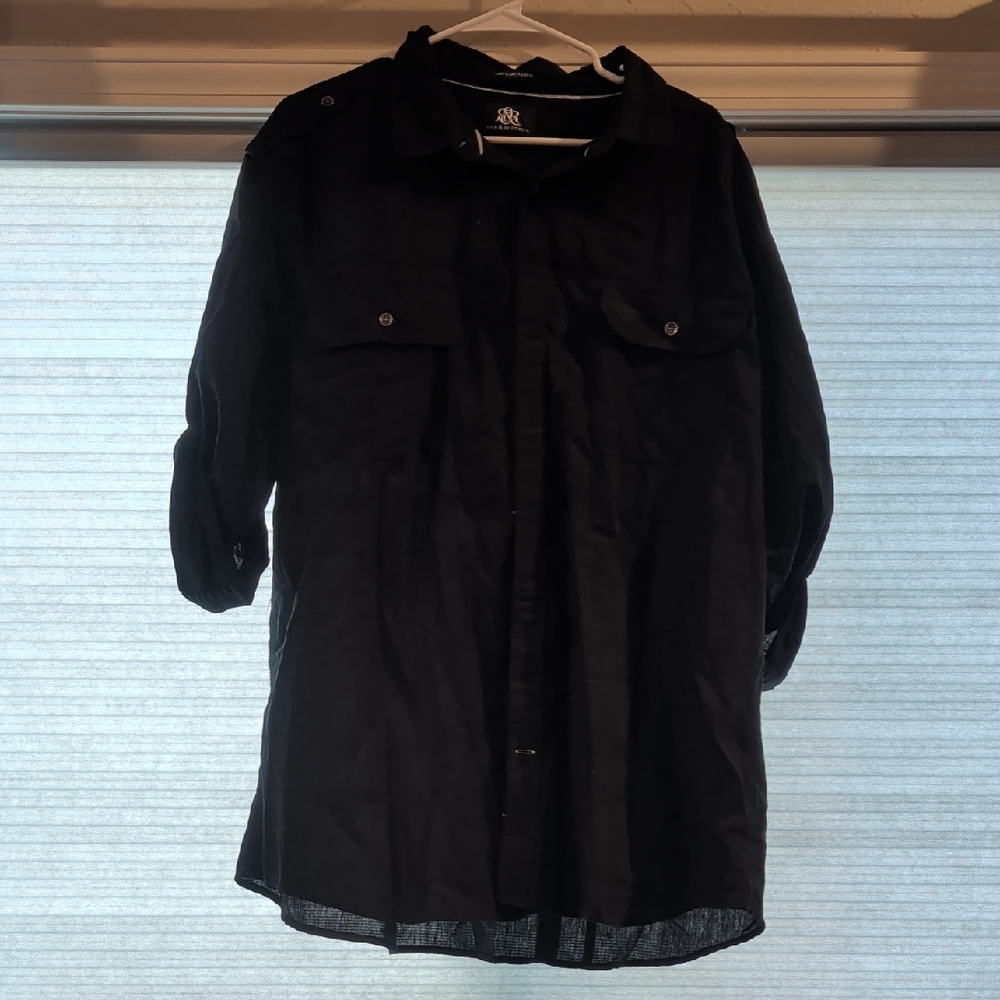 Rock & Republic Black Shirt Jacket